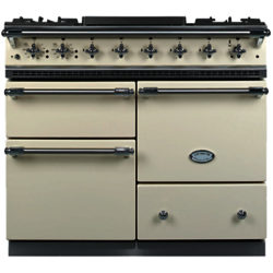 Lacanche Macon LG1053GE Dual Fuel Range Cooker, Ivory / Chrome Trim